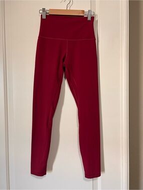 🍓🍋NWOT🍋🍓Lululemon High-Rise Ribbed align raspberry Leggings🍓🍋